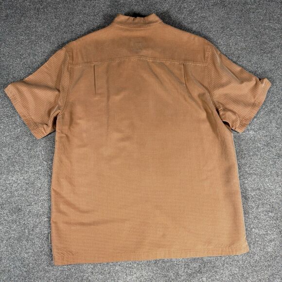 Royal Robbins Mens Relaxed Fit Desert Orange Pucker Short Sleeve Shirt Large - Picture 3 of 9